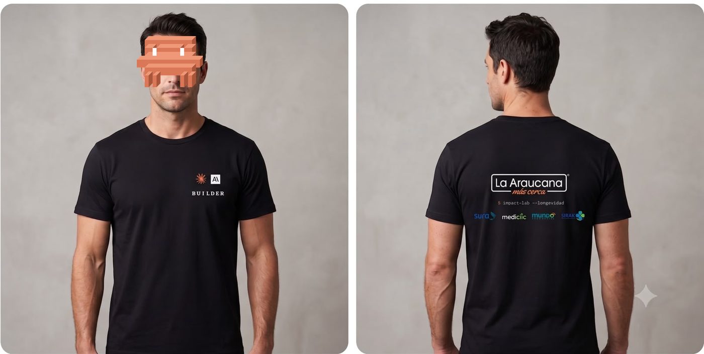 Polera oficial Builder — Claude Impact Lab Longevidad